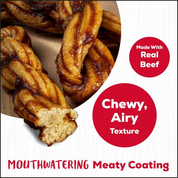 Country Kitchen Rawhide Free Twists Dog Chews, Made with Real Beef, 3 Count-2