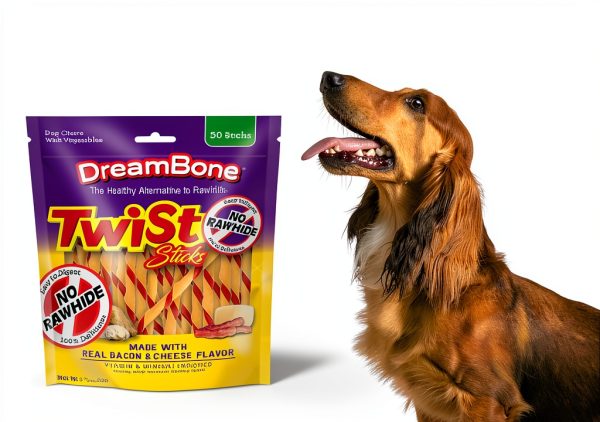 Dreambone Twist Sticks with Real Bacon and Cheese Flavor 50 Count, Rawhide-Free Chews for Dogs (3 Pack)-4