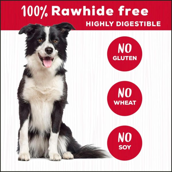 Country Kitchen Rawhide Free Twists Dog Chews, Made with Real Beef, 3 Count-4