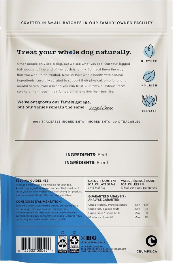Crumps' Naturals Beef Tender Sticks For Pets, 4.9-Ounce-1