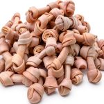 Dog Rawhide Knot Bones MON2SUN 2.5 Inch Bones 60 Count for Puppies-0