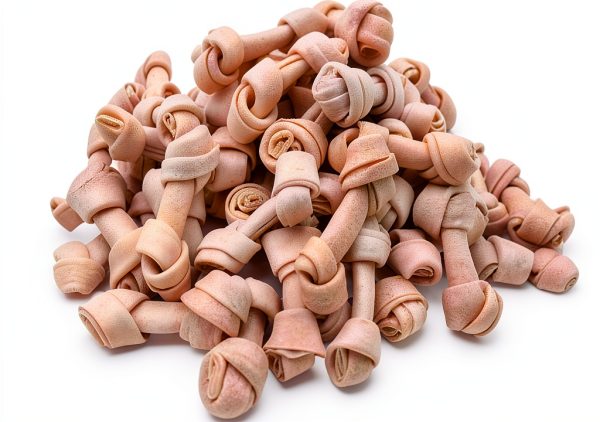 Dog Rawhide Knot Bones MON2SUN 2.5 Inch Bones 60 Count for Puppies-0