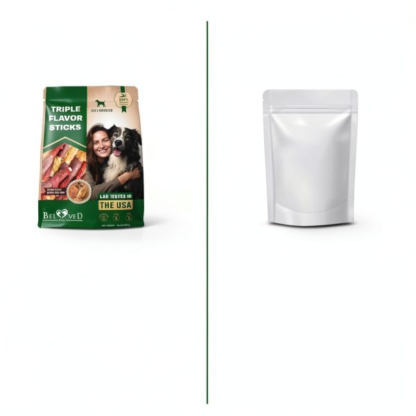 Dog Treats Rawhide Sticks Wrapped with Chicken 10.6 oz Pet Natural Chew Treats - Grain Free Meat & Human Grade Dried Snacks - Best for Small & Large Dogs (10.6 Ounce (Pack of 1), Triple Sticks)-4
