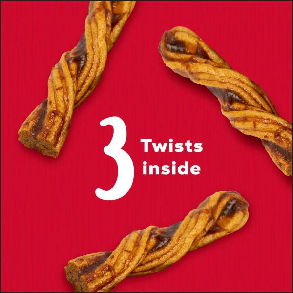 Country Kitchen Rawhide Free Twists Dog Chews, Made with Real Beef, 3 Count-3
