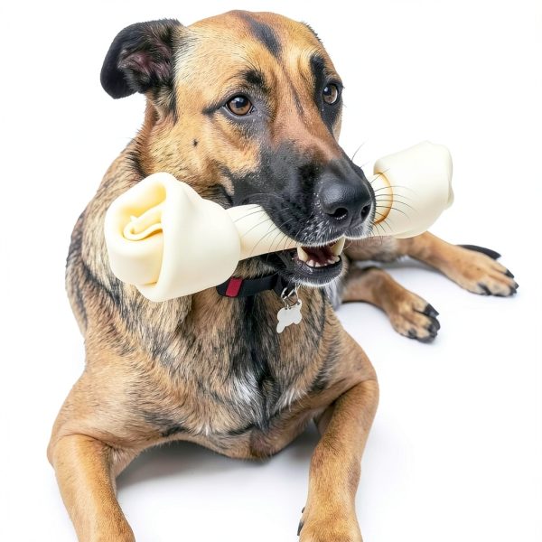 Pet Factory Beefhide 12 Inch Knotted Bone Dog Chew Treat Natural-5