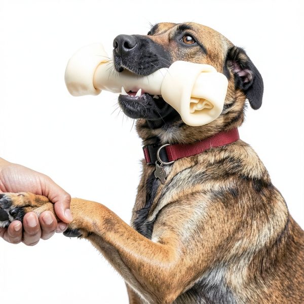 Pet Factory Beefhide 12 Inch Knotted Bone Dog Chew Treat Natural-4