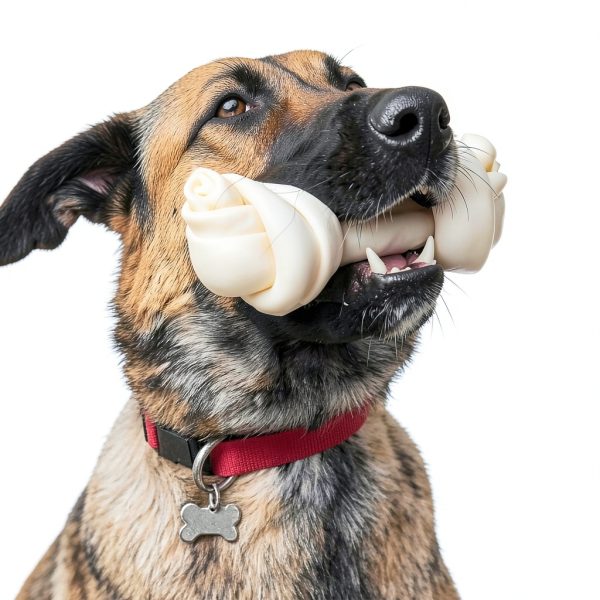Pet Factory Beefhide 12 Inch Knotted Bone Dog Chew Treat Natural-3