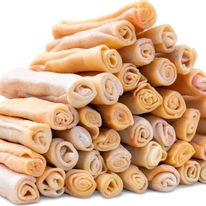 MON2SUN Dog Rawhide Rolls Sticks 6.5 Inch 40 Count for Small Dogs-0