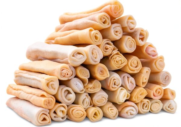 MON2SUN Dog Rawhide Rolls Sticks 6.5 Inch 40 Count for Small Dogs-0