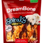DreamBone Spirals Variety Pack No Rawhide Dog Chews 32 Spiral Treats-0
