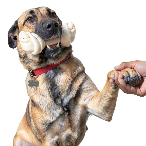 Pet Factory Beefhide 12 Inch Knotted Bone Dog Chew Treat Natural-2