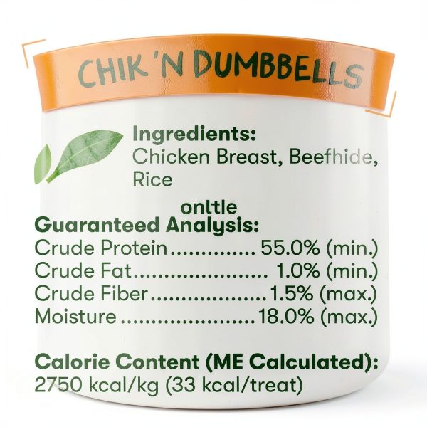 Pet 'n Shape Chik 'n Rice Dumbbells - Natural Dog Treats, Chicken, 1 Pound-4