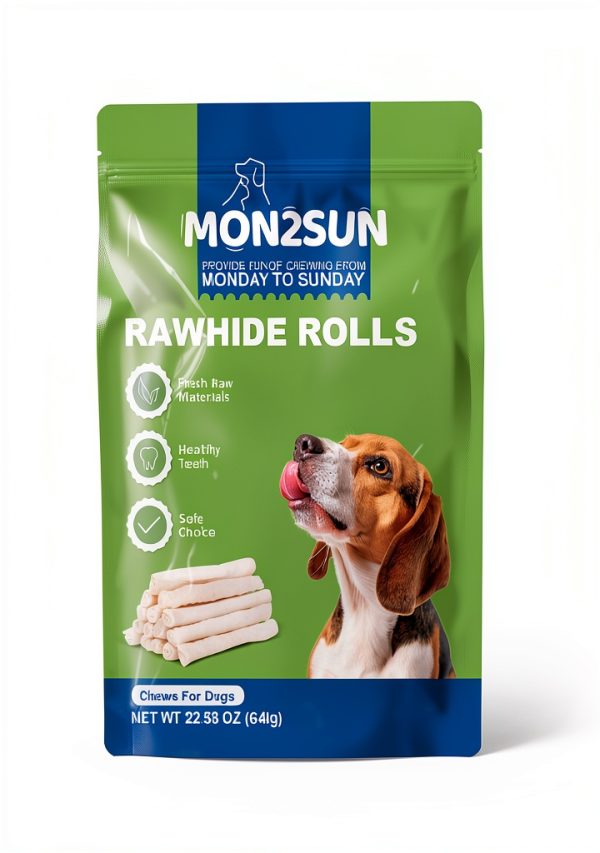 MON2SUN Dog Rawhide Rolls Sticks 6.5 Inch 40 Count for Small Dogs-7