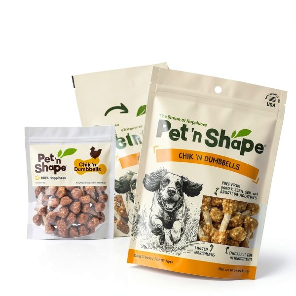 Pet 'n Shape Chik 'n Rice Dumbbells - Natural Dog Treats, Chicken, 1 Pound-2