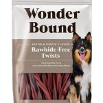 Wonder Bound Bacon & Cheese Twist Sticks 55 Count Rawhide-Free-0