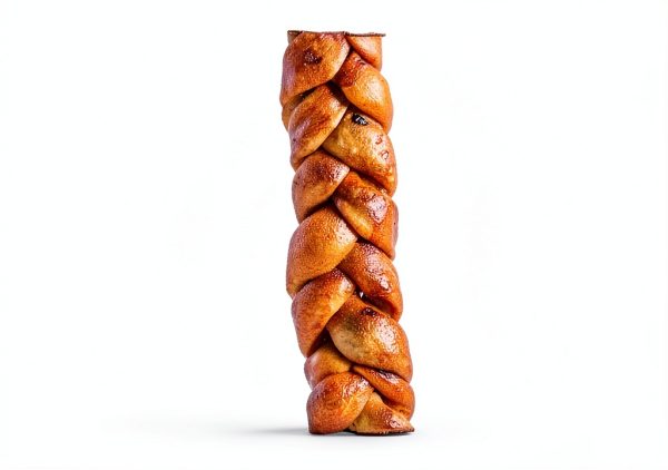 Pet Factory 7in Braided Beefhide Dog Chew Sticks Peanut Butter 6 Pack-3