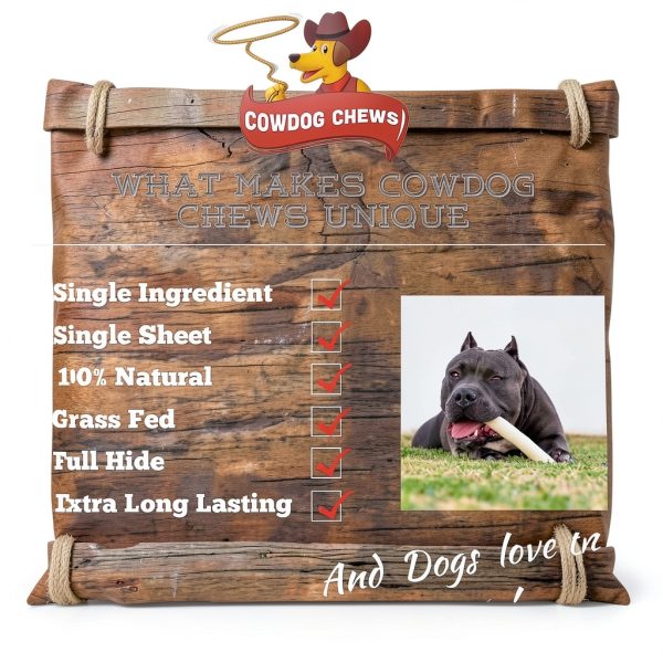 Cowdog Chews Retriever roll 9-10 inch All Natural Rawhide Product (20 Pack)-1