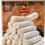 Cowdog Chews Retriever roll 9-10 inch All Natural Rawhide Product (20 Pack)-0